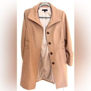 Brooks Brothers Wool Blend High Collar Coat